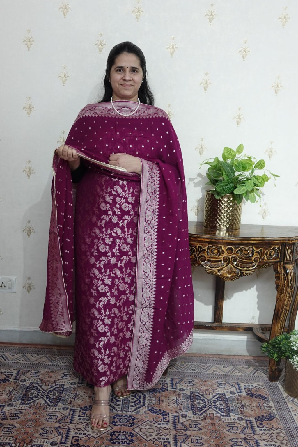 Banarsi Khadi Georgette