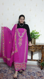Kashmiri Georgette with Aari Work