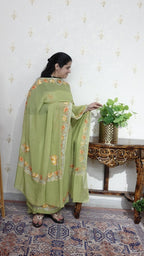 Kashmiri Georgette with Aari work
