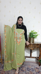 Kashmiri Georgette with Aari work