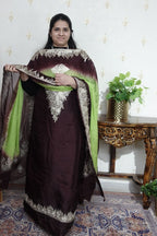 Kashmiri Aari Work on Upada Silk