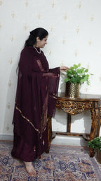 Kashmiri Cotton Muslin with Aari work