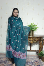 Jamdani- Moonga Cotton with Kullu Patti Weaving