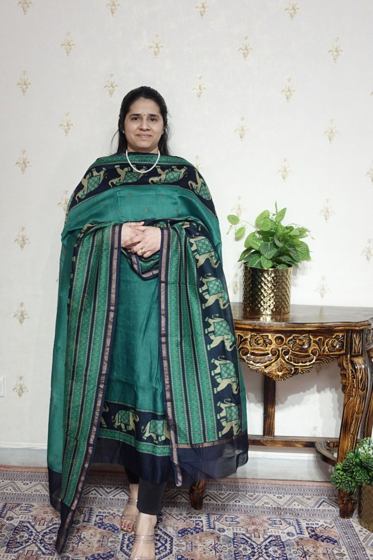 Maheshwari Silk - 70 GM with Digital Prints