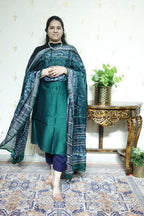 Maheshwari Silk with Tabby Dupatta