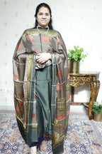 Maheshwari Silk with Tabby Dupatta