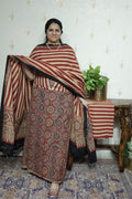 Ajrakh suits sets on Taj group Pure Cotton
