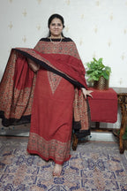 Ajrakh suits sets on Taj group Pure Cotton