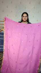 Jayshree Linen jamdani with Paithni  Border Dupatta -2pc