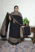 Ajrakh suits sets on Taj group Pure Cotton