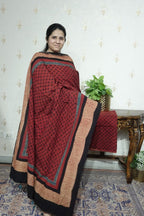 Ajrakh suits sets on Taj group Pure Cotton