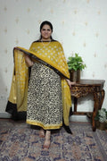 Kanzi Cotton with Block Print- Soft cotton