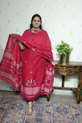 Jamdani Handspun cotton -Kurta Dupatta Set
