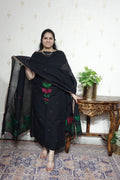 Jamdani Handspun cotton -Kurta Dupatta Set
