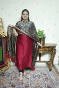 Maheshwari Silk with Tabby Dupatta