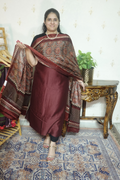 Maheshwari Silk with Tabby Dupatta