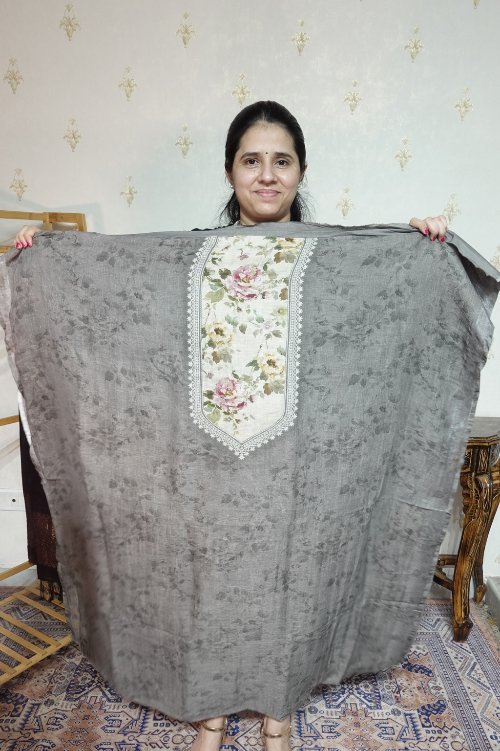 Pure 120 Count  Linen  with Beautiful Prints