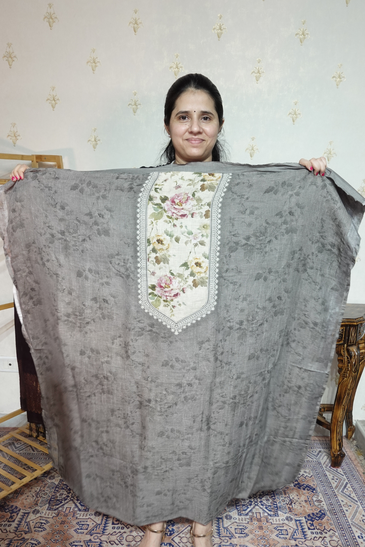 Pure 120 Count  Linen  with Beautiful Prints