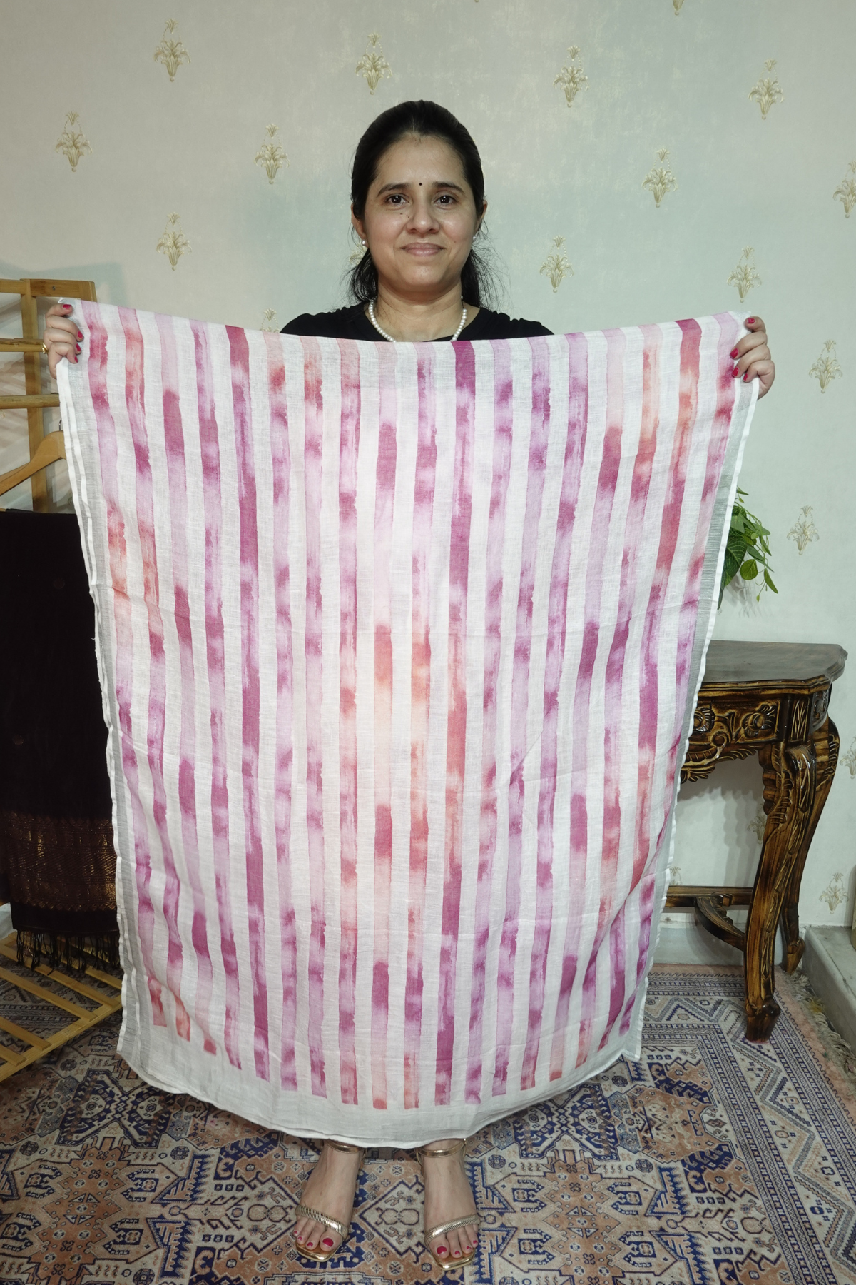 Pure 120 Count  Linen  with Beautiful Prints
