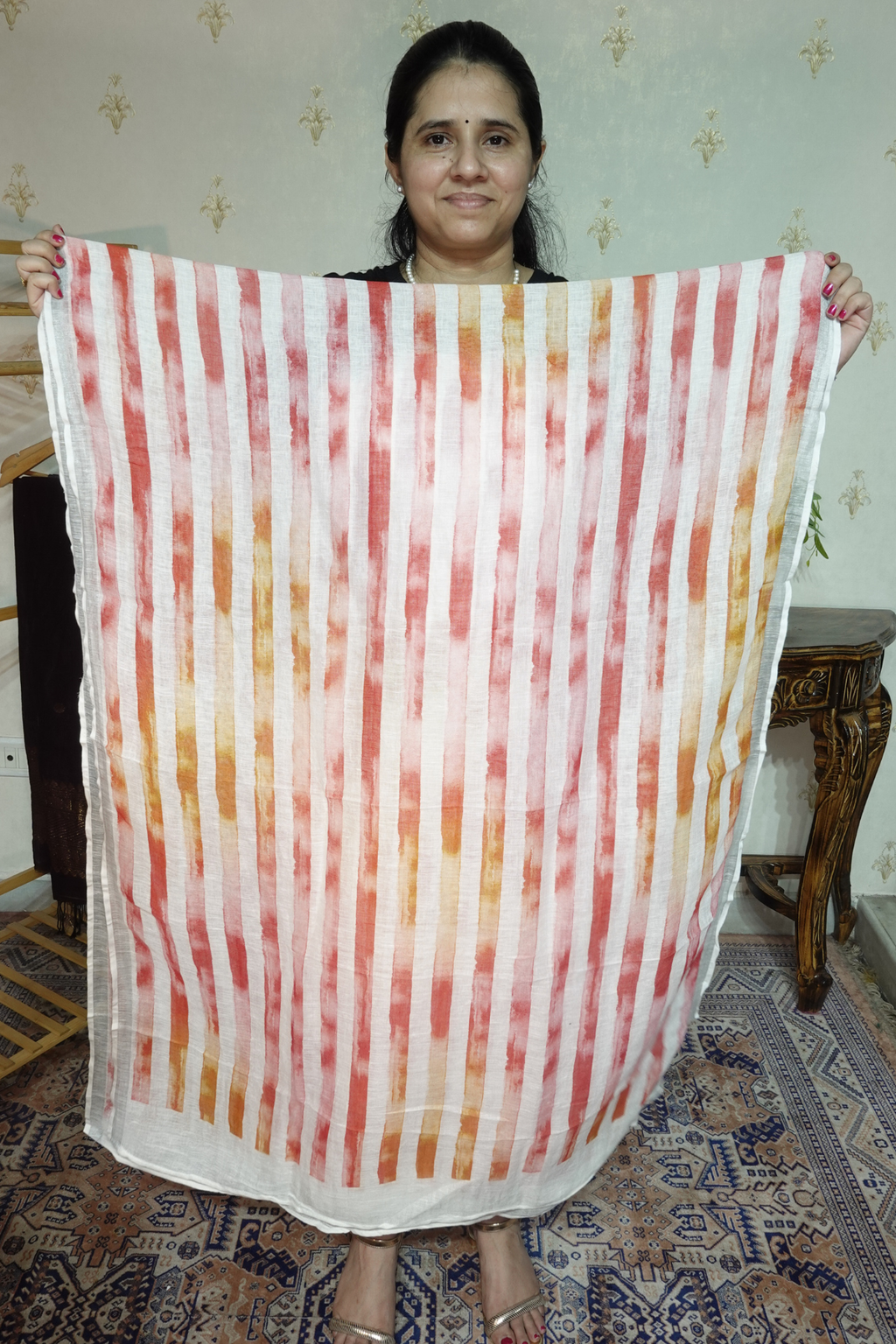 Pure 120 Count  Linen  with Beautiful Prints